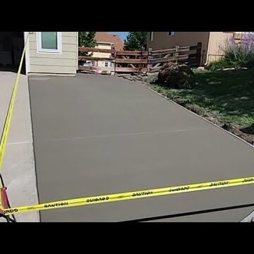 Pour and Cure a Concrete Driveway